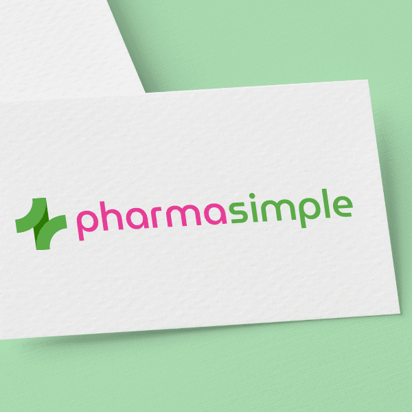 Visuel d'aperçu du logo que j'ai conçu pour Pharmasimple