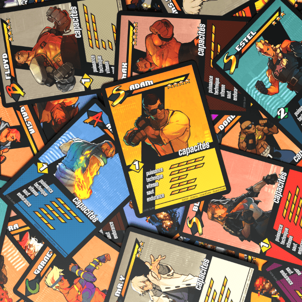 Visuel d'aperçu du projet de cartes à collectionner Streets of Rage 4